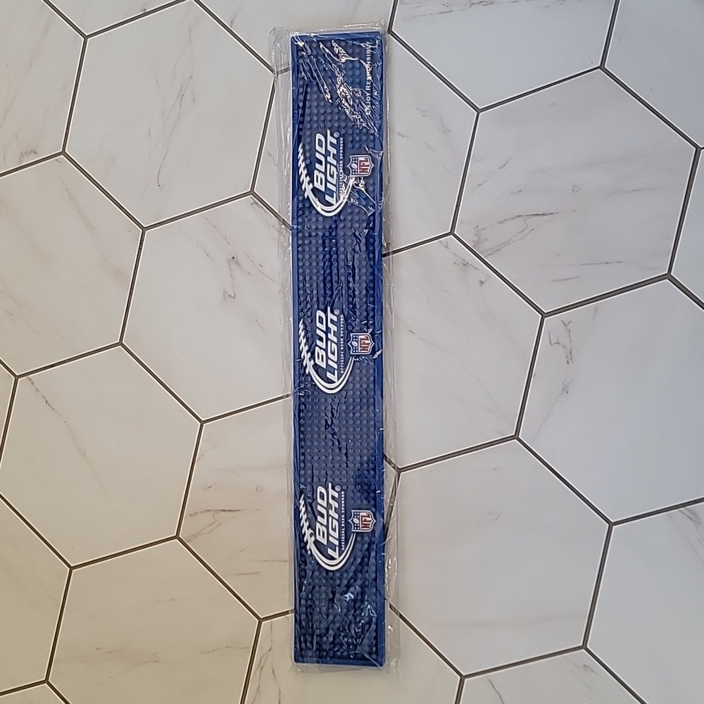 Bud Light NFL bar spill mat
